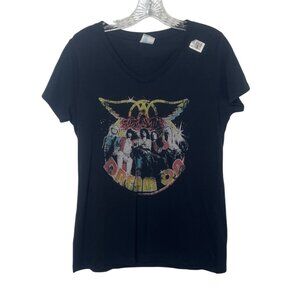 Aerosmith Dream On Graphic Tshirt Womens Small Black New WOT